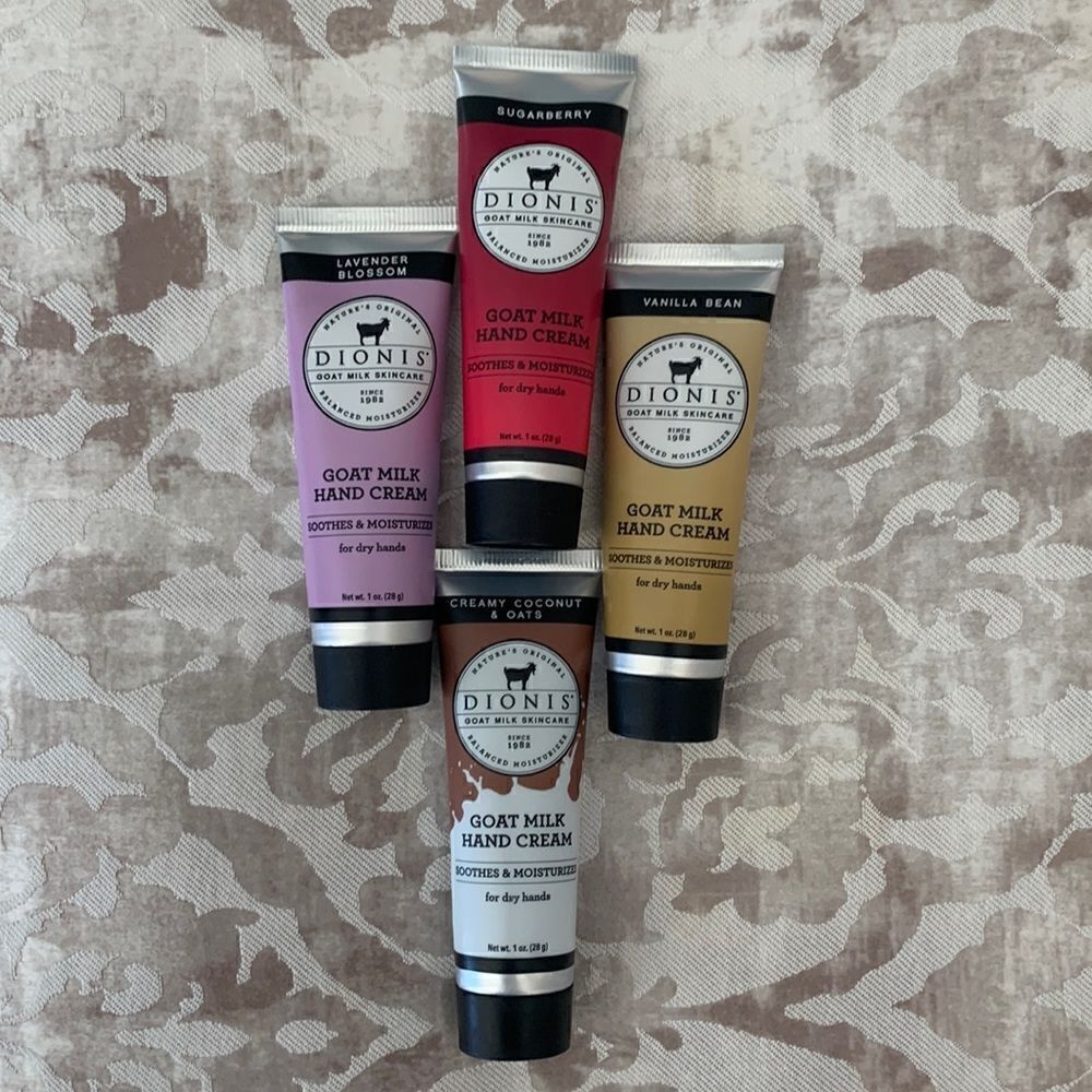 Dionis Goat milk hand cream 4 piece Bundle, New